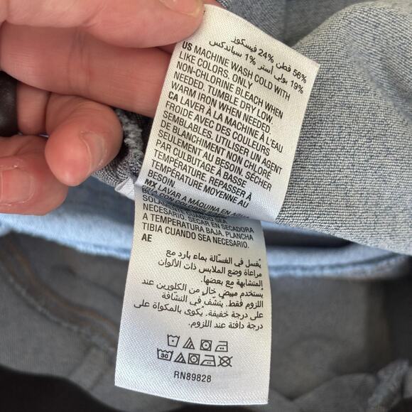 INC Denim Flare Bell Bottom Jean 6P Pull On High Rise Raw Frayed Stretch Jegging - Picture 12 of 13